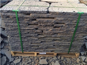 Basalt Landscaping Stones, Lava Garden Step Stone, Grey Basalt Cube Stone & Pavers