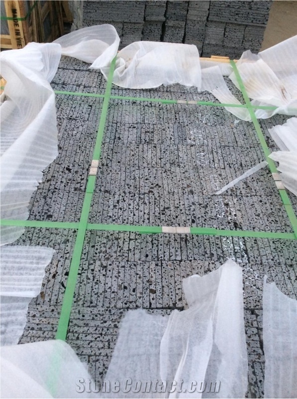 Viet Nam Lava Stone Basalt Tiles, Slabs, Viet Nam Grey Basalt Floor Tiles, Flooring Tiles