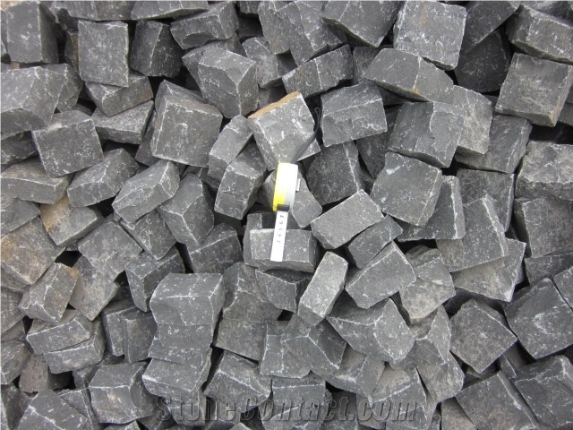 Vietnam Black Basalt Cube Stone, Pavers, Cobble Stone