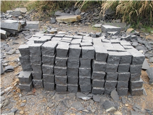 Vietnam Black Basalt Cube Stone, Pavers, Cobble Stone