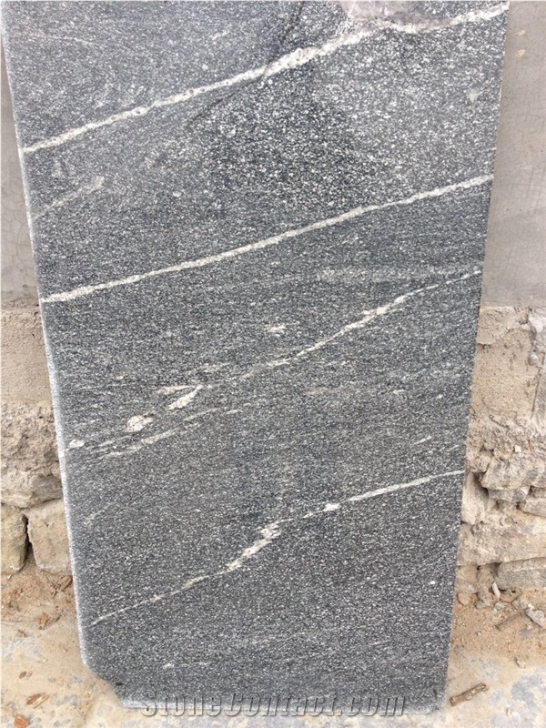 Flamed China Snow Grey Granite Tiles & Slabs, Via Lactea, Jet Mist, River Black Granite Slabs, White Vein, Wall Cladding