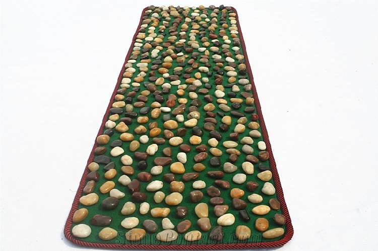 Pebble Stone Drivewat,Pebble Net Pattern,Pebble Mosaic Medallion