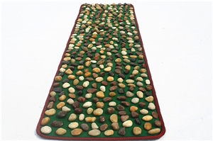 Pebble Stone Drivewat,Pebble Net Pattern,Pebble Mosaic Medallion