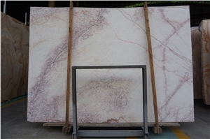 Purple White Marble Slab Tiles