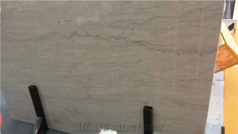 Silver Grey Marble Slab Tiles, Greece Grey Marble