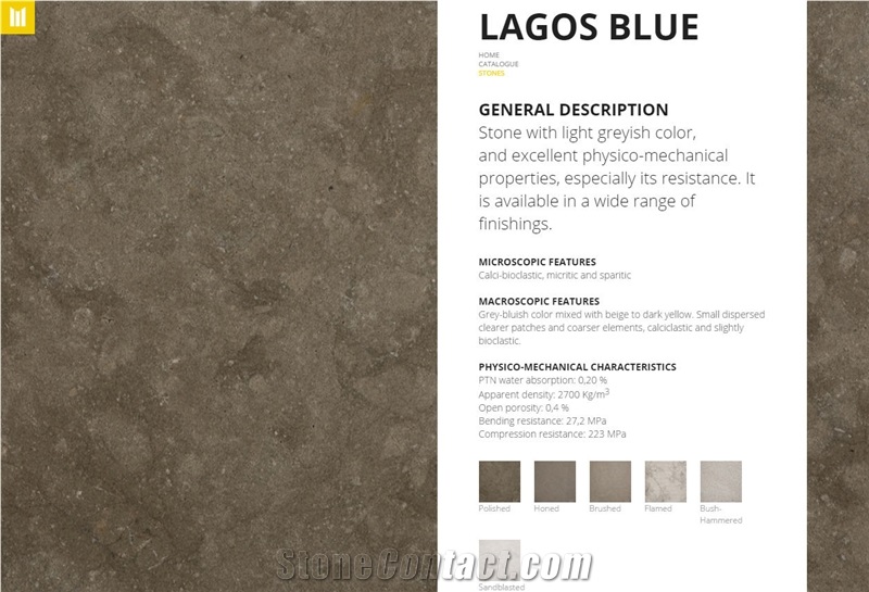 Lagos Blue- Lagos Azul Limestone