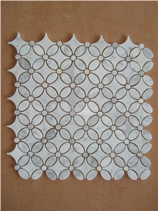 China Polished Mosaic Hexagon Mosaic for Interior Decoration,High Quality Slate Mosaic for Inside or Outside Decoration
