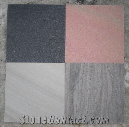 China Black/Grey/Red/White Quartzite Tiles for Walling,Flooring
