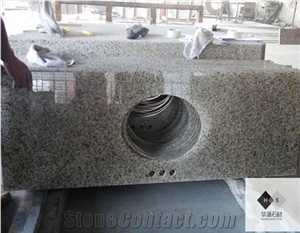 G682 Granite Countertop, Granite Bathroom Countertops, G682 Yellow Granite Vanity Tops