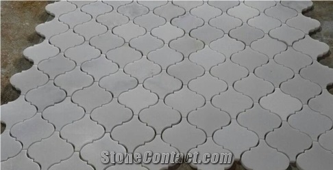 New Design Eastern White Marble Mosaic in New Shape for Bathroom Pattern