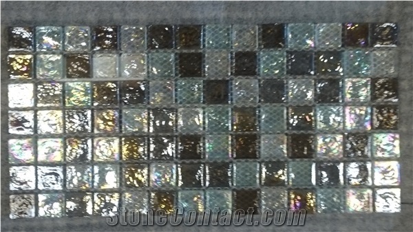 Polished Mosaic for Interior Decorate, Glass Mosaic