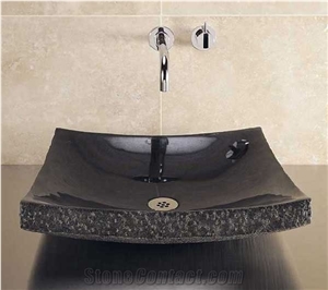 Washing Basin 01, Black Granite Sinks & Basins