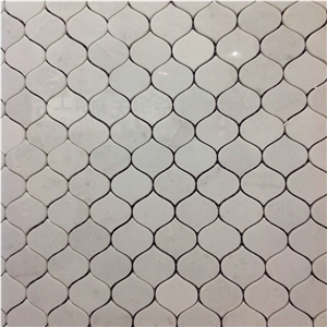 Brand New White Marble Polished Mosaic for Interior Decoration