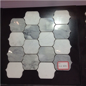 New Design Marble Mosaic, Mixed Color Mosaic White Marble Mosaic