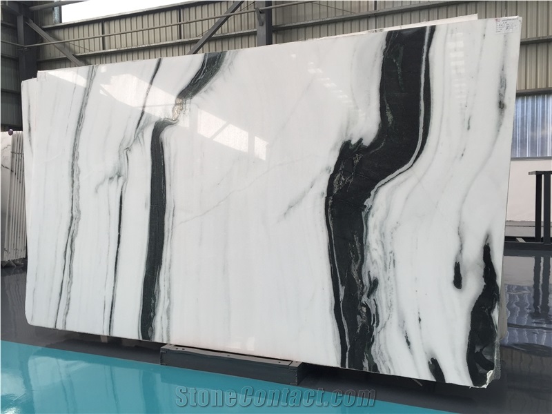 New Panda White Marble Tiles and Slabs
