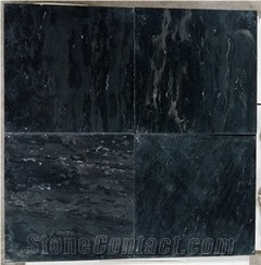 Hot Sale Polished Black Limestone Slabs & Tiles