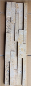 Popular Tumbled Limestone Culture Stone, Beige Limestone Wall Cladding, Stacked Stone Veneer