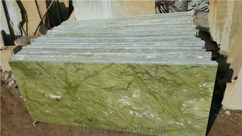 Dandong Green Marble Slabs & Tiles, Ming Green Polished Marble Slabs Best Color Good Prices