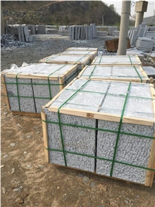 G341 Light Grey Granite Pineapple Surface Big Cube Stone Sitting Blocks for Parks and Gardens