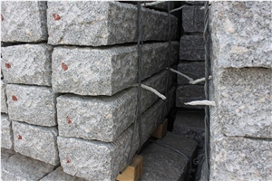 G375 Grey Granite Rough Picked Natural Surface Kerbstone Low Prices