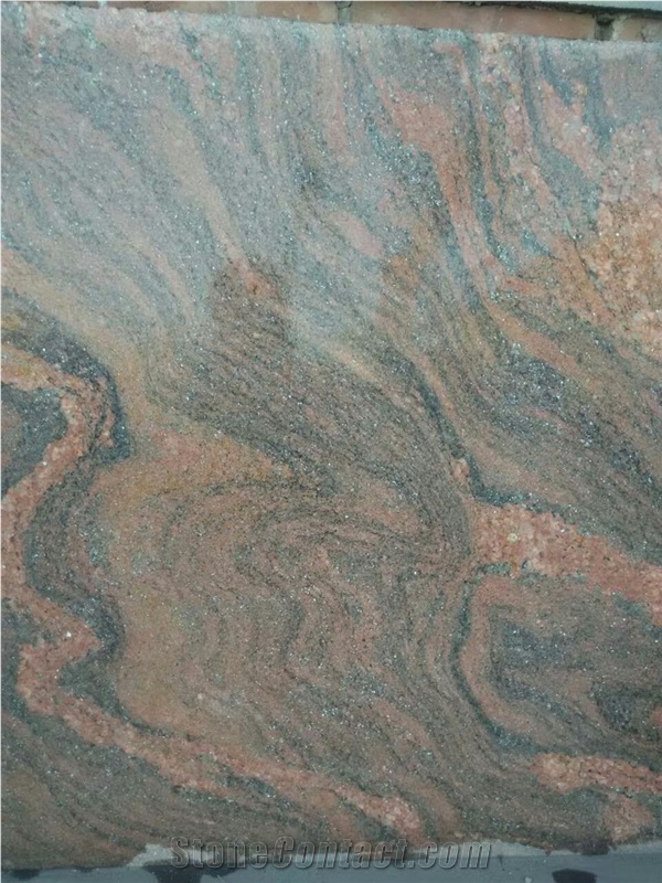 Hebei Multicolor Granite, Red Galaxy River Polished Slabs & Tiles, Best Material for Tops and Tombstones