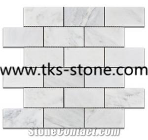 China White Marble Mosaic Tiles,Polished Mosiac for Wall & Floor Covering