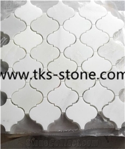 China White Marble Mosaic Tiles,Polished Mosiac for Wall & Floor Covering