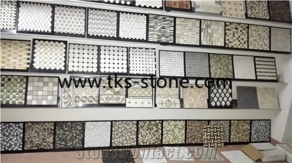 Pure White Marble Mosaic Tiles, Hexagon Mosaic, Stone Mosaic