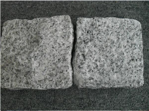 Cheap Square Granite Cube Cobble Stone, Yellow Granite Cobble Stone