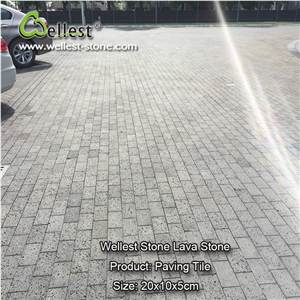 Wellest Basalt Volcanic Lava Stone Paving Sets for Patio Paver and Driveway Payment