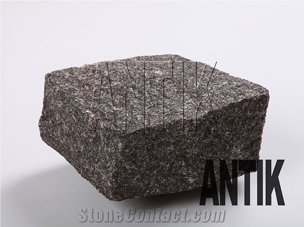 Black Granite Cubestone,Cubes, Cobbles, Pavers, Paving Stone, Gabbro Antik Nero Black Granite Paving Stone