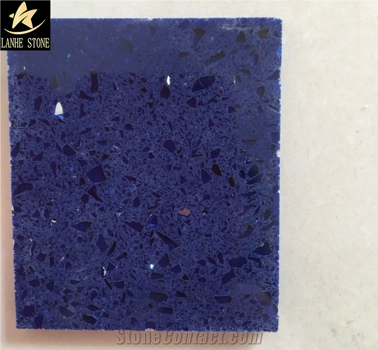Blue Quartz Slabs & Tiles, High Quality Quartz, Engineered Stone