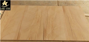 China Yellow Sandstone Honed Floor Tiles, Yellow Sandstone Wall Tiles, Background Decoration Sandstone Wall Tiles