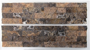 Brown Marble Cultured Stone, Ledge Stone, Wall Cladding
