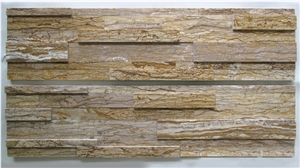 Brown Marble Cultured Stone, Stacked Ledge Stone Wall Cladding