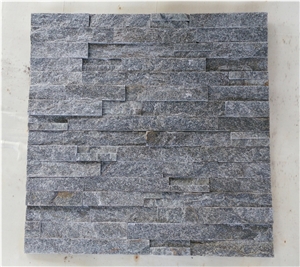 Dark Grey Quartzite Wall Stone Cladding, Cultured Stone, Stacked Stone Veneer, Ledge Stone, Field Stone