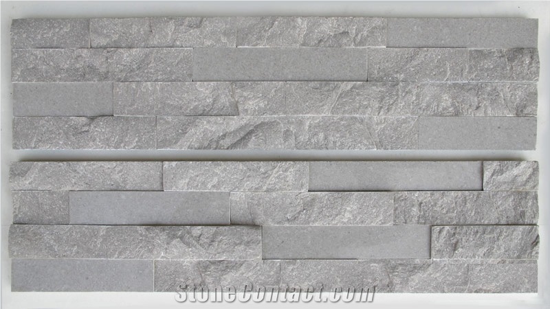 Grey Limestone Cultured Stone, Wall Cladding, Ledge Stone