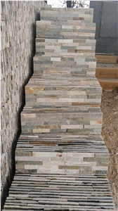 P014 Mixed Color Slate Wall Stone Cladding Corner Prices, Cultured Stone, Stacked Stone Veneer Walls, Ledge Stone Tile, Field Stone, Stone Backsplash