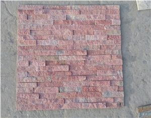 Pink Quartzite Outdoor Cultured Stone Veneer