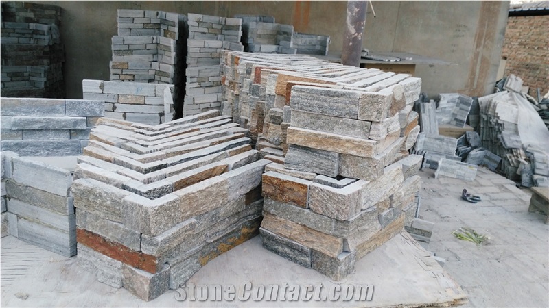 Pink Quartzite Wall Stone Cladding Corner Prices, Cultured Stone, Stacked Stone Veneer Walls, Ledge Stone Tile, Field Stone, Stone Backsplash