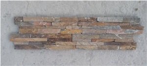 Quartzite Rough Surface Cultured Stone Wall Cladding, Ledge Stone