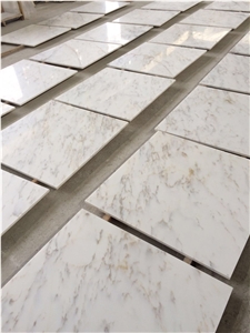 Silver (Gold Line)White Marble Tiles & Slabs Marble Skirting Marble Wall Covering Tiles Marble Floor Covering Tiles