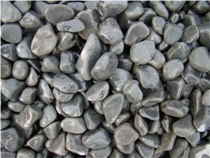 Black Pebbles, River Stone, Polished Pebbles