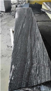 Granite Tiles & Slabs with Striped, Black Granite Tiles & Slabs, Straight Lines Granite Tiles, Landscaping Rock Tiles & Slabs, Straight Lines Granite Tiles & Slabs