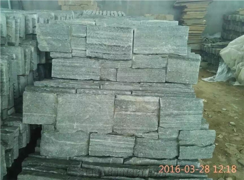 Lowest Price Grey Slate Cultural Stone Wall Covering, Slate Wall Stone, China Slate Wall Stone, Natural Cultured Stone,