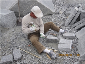 Lowset Price Granite G341 Pavers/Cube Stone, China Granite Cbue Stone/Pavers, G341 Pavers/Cube Stone, Grey Granite Pavers/Cube Stone