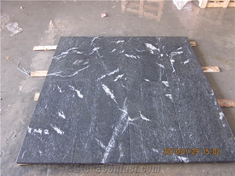 Granite Snow Grey Tile & Slab for China, China Black Granite