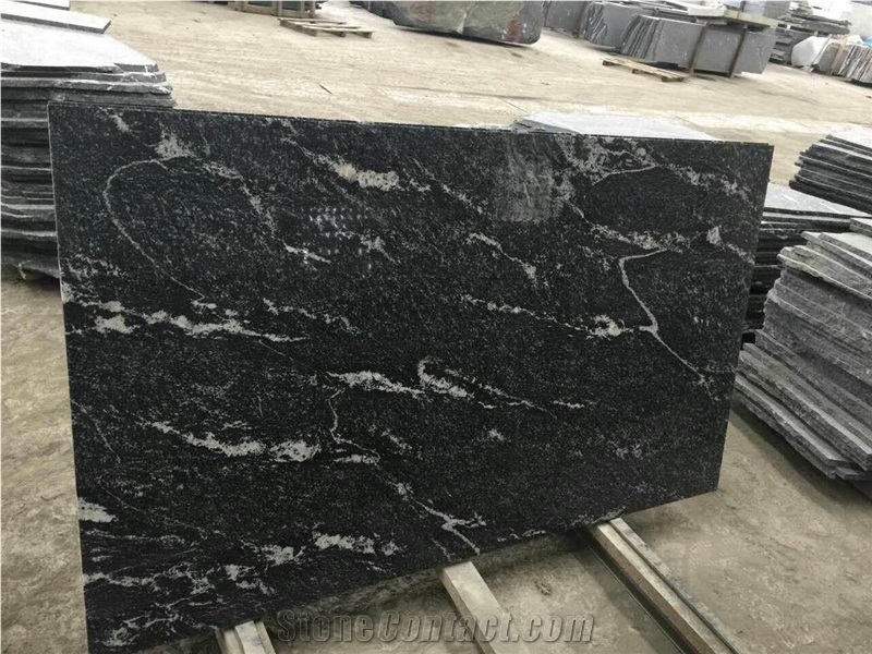 Snow Grey Chinese Natural Landscaping Stone Granite Slab