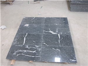 Snow Grey Granite Tile & Slab, China Black Granite