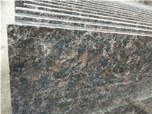 India Tan Brown Granite Tile & Slab, Polished Slab, Cut Into Size for Wall